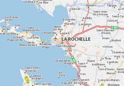 Port de plaisance ﻿﻿ plage des minimes. Carte-Plan La Rochelle | Carte touristique, La rochelle ...