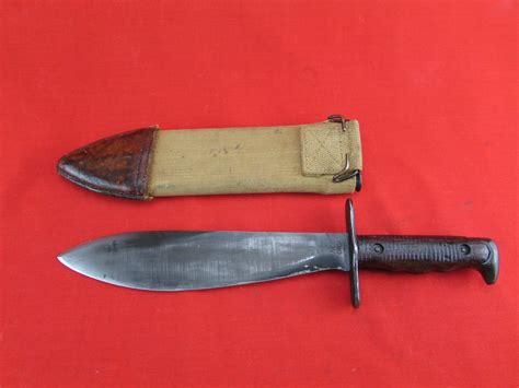 Ww1 M1917 Bolo Knife By Acc 1918 W Brauer Bros Scabbard Midwest