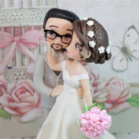 Bride And Groom Cake Topper For Wedding Customized Wedding Etsy