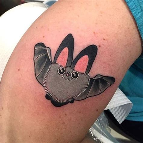 Thedarlingparlourtattoo Cute Bat Tattooed By Bat Tattoo Paw Print