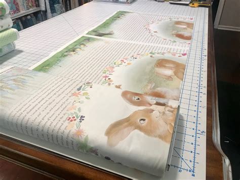 DDC9097-White Bundle of Joy, Honey Bunny Collection 24in Panel Play