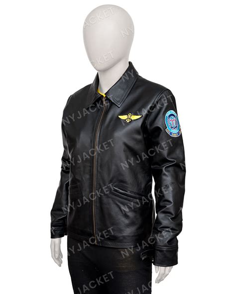 Top Gun Pilot Charlie Leather Jacket Kelly Mcgillis New Jacket