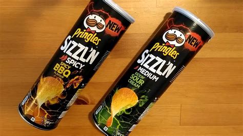 Pringles Sizzln Kickin Sour Cream And Spicy Bbq Cips İncelemesi Youtube