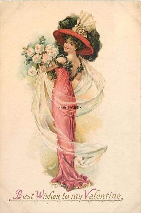 Vintage Victorian Valentine Image Instant Download Printable