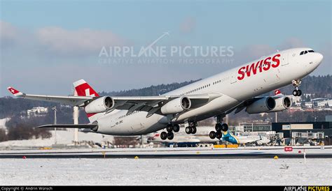 Hb Jmc Swiss Airbus A340 300 At Zurich Photo Id 867318 Airplane