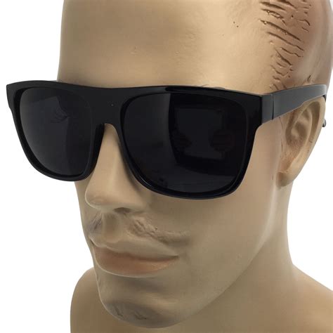 Grinderpunch Super Dark Lens Adult Large Black Cholo Gangster Male Sunglasses Og Style