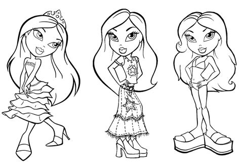 Bratz Coloring Pages 100 Pictures Free Printable