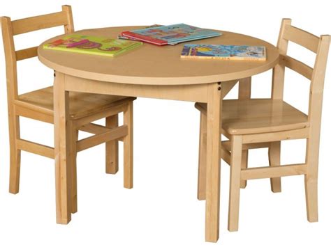 Round Laminate Classroom Table With Hardwood Legs 36dia Classroom Tables