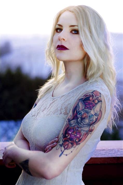 Inked Girl Jagood Tattoo Tattoos Girls With Tattoos Blonde Girl Fashion