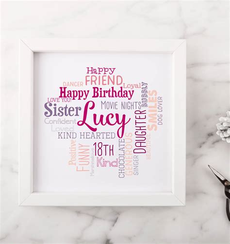 Coming of age is a special day. Personalised 18th Birthday Gift For Her By Hope And Love ...