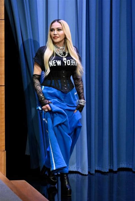 madonna at tonight show starring jimmy fallon in new york 08 10 2022 hawtcelebs