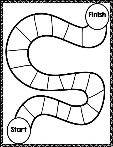 Awesome Board Start Finish Picture Coloring Page Coloring Pages