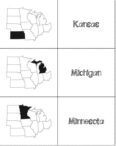 Midwest States And Capitals Quiz Printable That Are Clean Brad Website