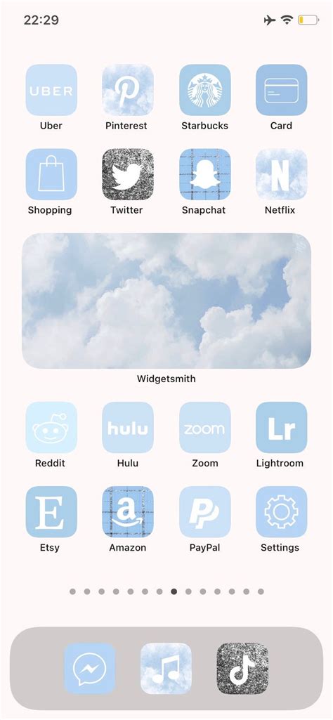 Ios 14 App Icons Sky Blue Customize Your Iphone Home Screen Etsy