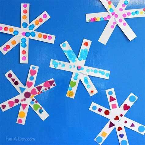 Preschool snowflakes