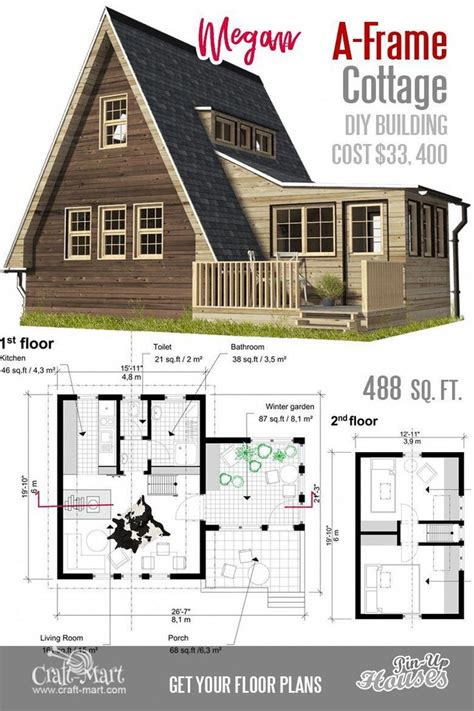 What A Nice A Frame Small House Floor Plan It Can Be A Really Good