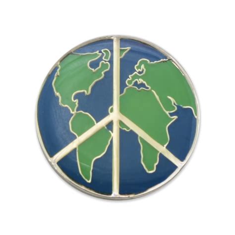 World Peace Lapel Pin 1 Diameter