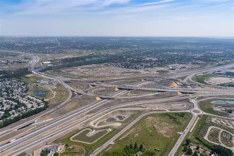 Aerial Photo Highway 1 At Stoney Trail Nw Interchange