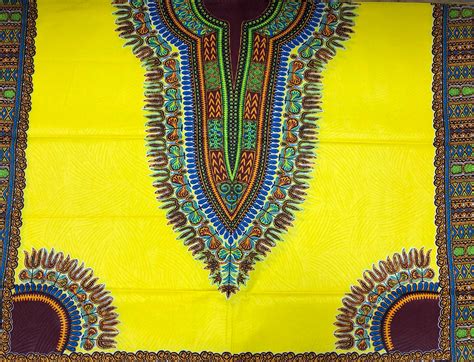 Wholesale Yellow Dashiki Wax Prints African Ankara Fabric 6 Yards All