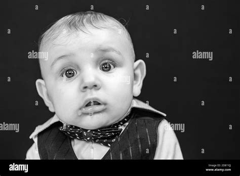 Curious Baby Boy Black And White Stock Photos And Images Alamy