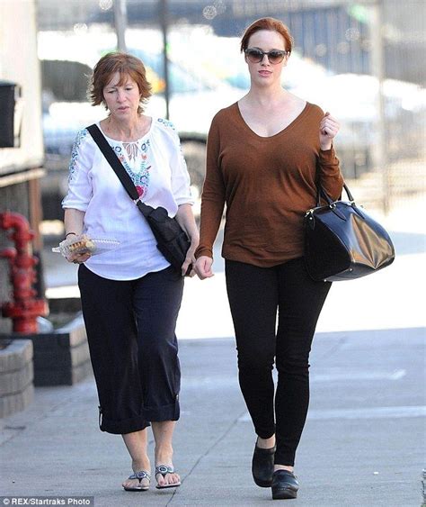 Christina Hendricks And Her Mother Jackie Are Two Of A Kind As They Step Out In Casual Wear On