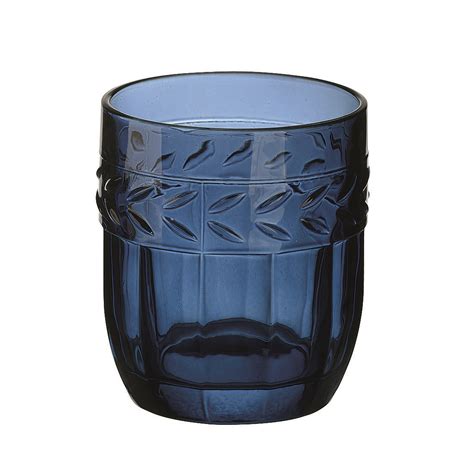 Decorative Dark Blue Glass Tumbler Glassware Entertaining