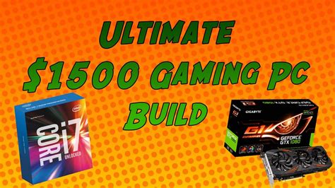 Best 1500 Dollar Gaming Pc Build November 2016 Vr Beast
