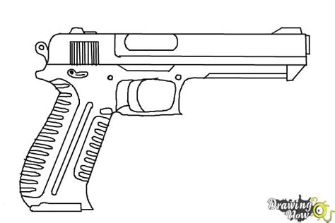 How To Draw A Gun Step By Step Easy