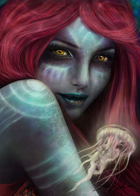 Pin By Bayang On You Have To Color In 2020 Evil Mermaids Art Mermaid Art