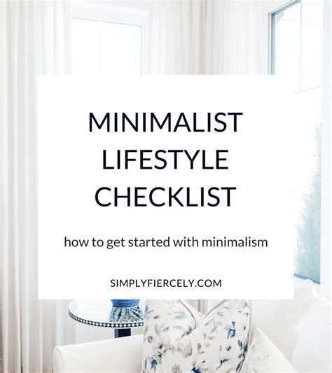 Minimalist Lifestyle Checklist How To Get Started With Minimalism