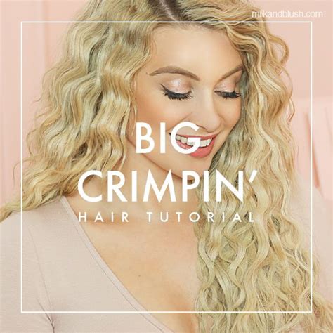 Watch Mims Tutorial On How To Get Big Crimped Hair Long Hair Crimped Style Crimped Hair