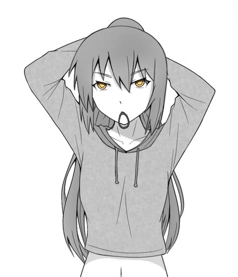 How to draw a hoodie, draw hoodies, step by step, drawing guide, by dawn. Long Hair Hoodie Anime Girl Drawing