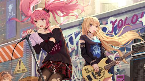 1280x720 Musician Anime Girl 4k 720p Hd 4k Wallpapers