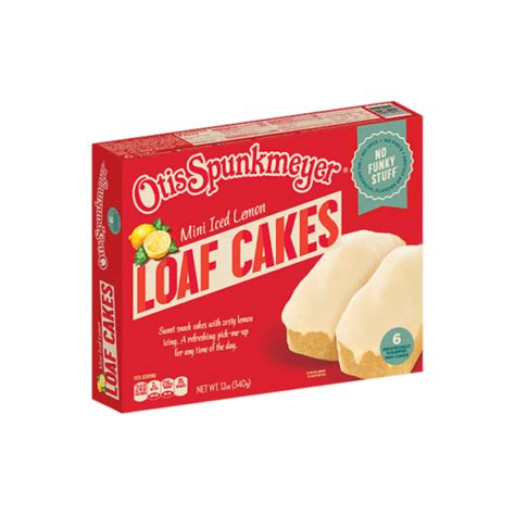 Otis Spunkmeyers Iced Lemon Mini Loaf Cakes Nappa Awards