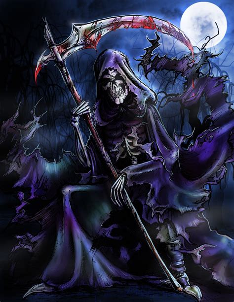 The Grim Reaper By Halloweenbloodyqueen Grim Reapers Grim