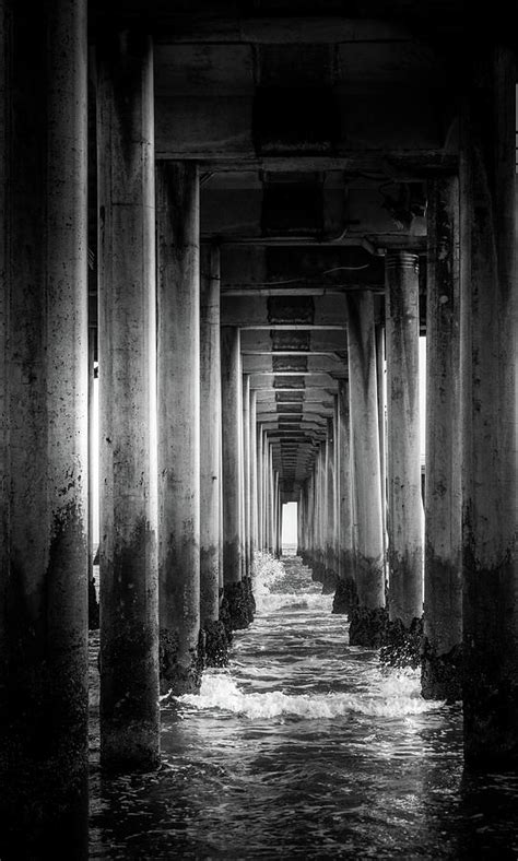 Under Huntington Beach Pier Photograph By La Moon Art Fine Art America