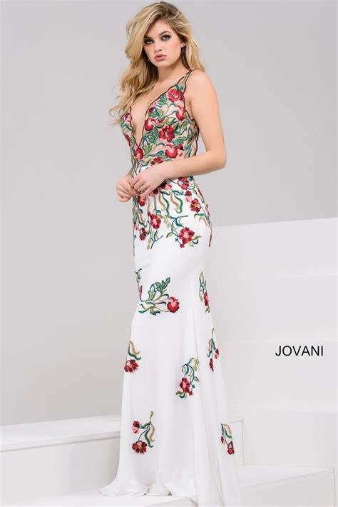 For ordering correct sizing please refer to the size chart or contact us at ball gowns boho dress and jacket lace dresses little black dress little white dress long dresses modest pants. Jovani 49822 Sheer Colorful Floral Gown: French Novelty
