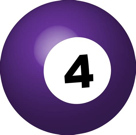 Pool Ball Number 4 Sphere Free Vector Graphic On Pixabay