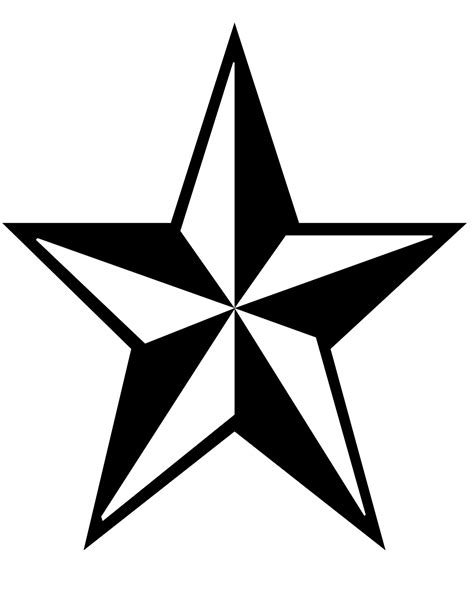 Five Point Star Clipart Clipart Best