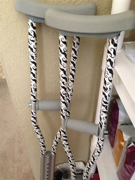 Crutches Can Also Be Given Some Flair Crutches Give It Cast