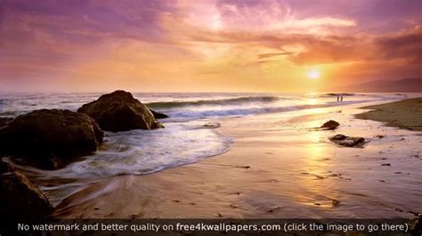 Sunrise And Fall 4k Wallpaper Beach Wallpaper Beach California Beach