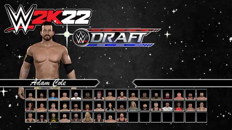 WWE 2K22 GM MODE MENU GAMEPLAY ROSTER SELECTION SCREEN CONCEPT