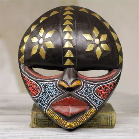 Round Wooden Mask For Wall Decor Wall Mask African Home Decor