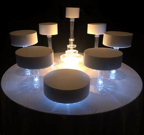 Wedding Cake Stand Eight Tier With Led Lights Without Fountain
