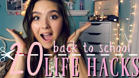 20 Back To School Life Hacks Hopexproductions Youtube