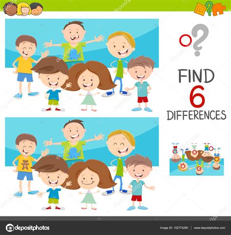 Spot The Differences With Kids Stock Vector By ©izakowski 152774290