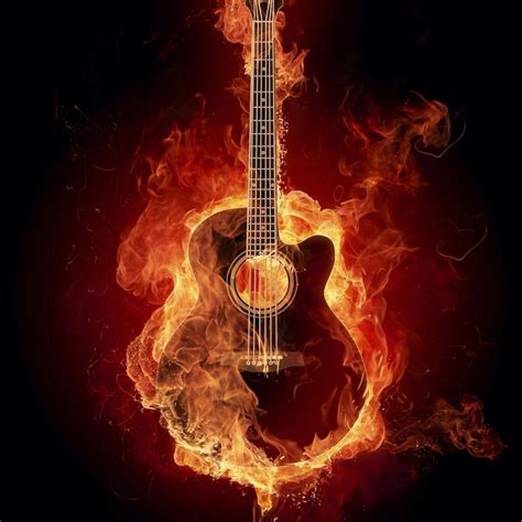 Flaming Guitar Wallpaper 73 Images