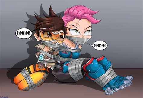 Tracer And Zarya Bound And Gagged Commission By Gaggeddude On DeviantArt