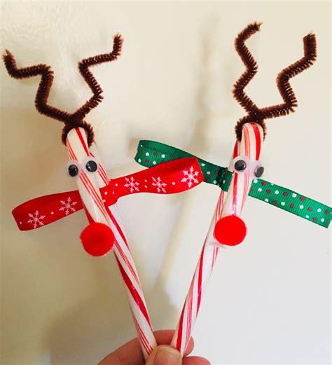 Candy Cane Reindeerscandychristmas Tsparty Favorssantas Etsy
