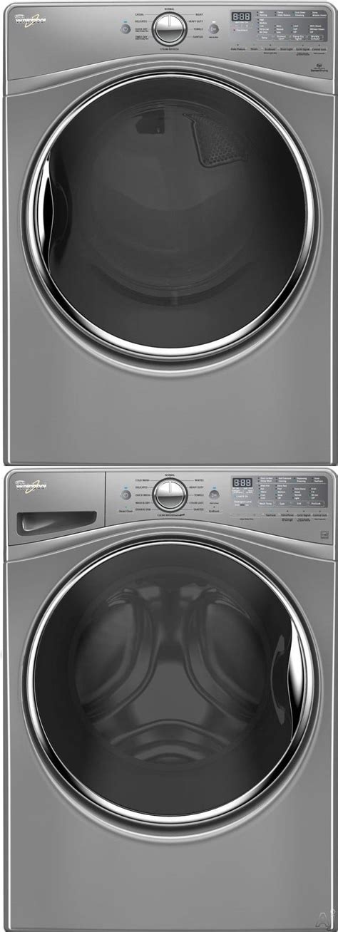 Stacked washer and dryer set. Whirlpool WPWADREC923 Stacked Washer & Dryer Set with ...